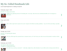 Tablet Screenshot of myso-calledhandmadelife.com